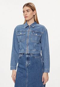 Kurtka jeansowe Tommy Jeans niebieska damska Jeansowa