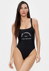 Strój kąpielowy KARL LAGERFELD czarny 