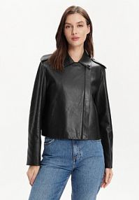Kurtka skórzana Marella czarna damska 