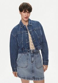 Kurtka jeansowe Noisy May niebieska damska Jeansowa