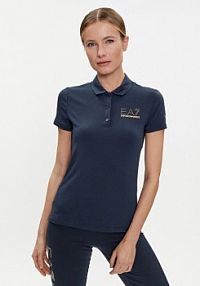 Koszulka polo EA7 Emporio Armani granatowa damska 