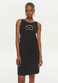 Sukienka letnia KARL LAGERFELD czarna 