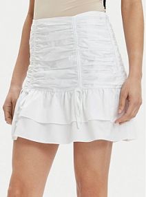 Spódnica mini Guess biała Zoe W4GD86 WAF10  Flare Fit
