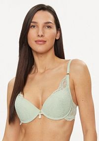 Biustonosz Selmark zielony Push-up