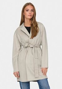Płaszcz ONLY beżowy damski Przejściowy Joline 15315660  Regular Fit