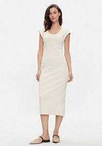 Sukienka letnia Tommy Hilfiger beżowa 