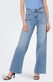 Jeansy ONLY niebieskie damskie Madison 15282975  Wide Leg