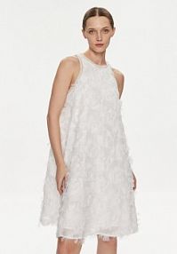 Sukienka koktajlowa YAS biała 