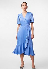 Sukienka koktajlowa YAS niebieska 