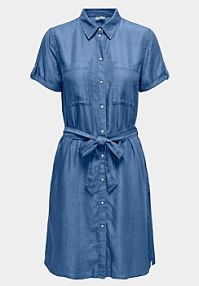 Sukienka JDY niebieska Koszulowa