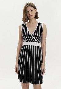 Sukienka codzienna Gaudi czarna 411FD13005  Regular Fit