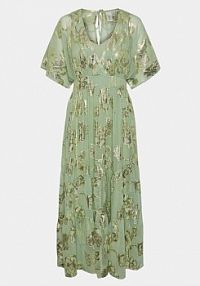 Sukienka koktajlowa YAS zielona 