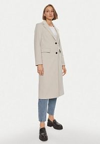 Płaszcz ONLY szary damski Przejściowy Cassie 15308609  Regular Fit