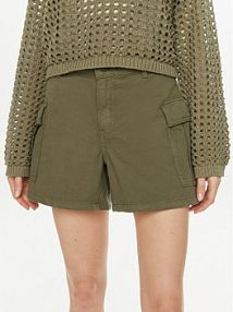 Szorty Noisy May zielone damskie Materiałowe