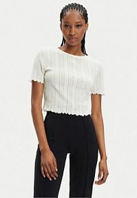 T-shirt Noisy May biały damski 