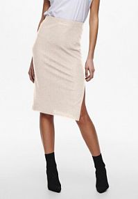 Spódnica ołówkowa ONLY beżowa Emma 15233600  Slim Fit