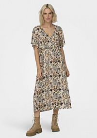 Sukienka JDY beżowa Koszulowa