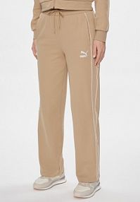 Spodnie dresowe Puma beżowe damskie 