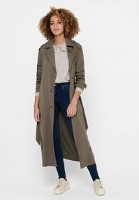 Trencz ONLY brązowy 