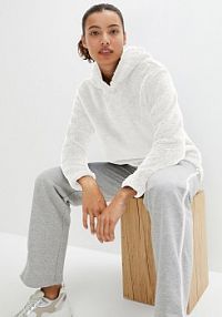 Miękka długa bluza z polaru, oversized  damska Bonprix