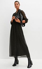 Długa sukienka z połyskiem  Bonprix