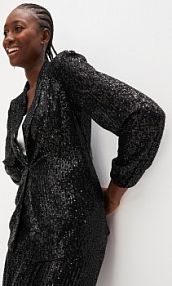 Żakiet z cekinami  Bonprix