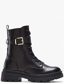 Botki sznurowane ze sprzączką  damskie Bonprix