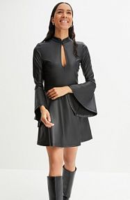 Sukienka ze sztucznej skóry  Bonprix