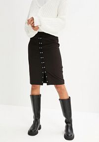 Spódnica ołówkowa z ćwiekami  Bonprix