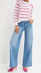 Szerokie dżinsy low waist  damskie Bonprix