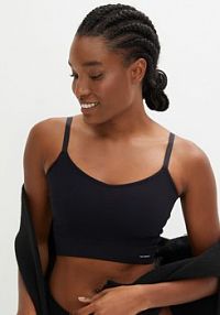 Biustonosz bustier bezszwowy Feel Comfort w prążek  Bonprix