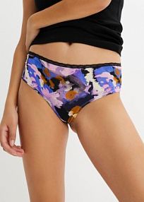 Stringi panty z mikrofazy (3 pary)  Bonprix