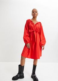 Sukienka koszulowa z kokardą  Bonprix