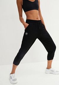 Spodnie sportowe haremki z marszczonym dołem  damskie Bonprix