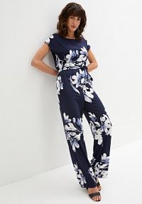 Kombinezon z wiązanym paskiem  Bonprix