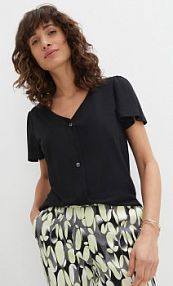 Shirt z plisą guzikową  damska Bonprix