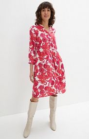 Sukienka szmizjerka z lejącej wiskozy  Bonprix