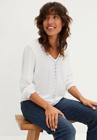 Tunika shirtowa z materiału z wiskozą  Bonprix