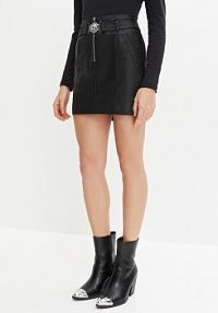 Spódnica ze sztucznej skóry  Bonprix