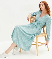 Sukienka midi ze strukturalnej wiskozy  Bonprix