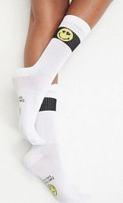 Skarpety tenisowe Smiley (3 pary)  damskie Bonprix