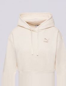 Bluza z kapturem Puma beżowa damska Better Classics Cropped