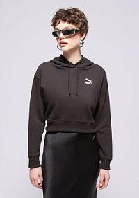 Bluza z kapturem Puma czarna damska Better Classics Cropped