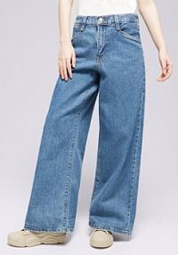 Spodnie dresowe Levi’s niebieskie damskie Levi's  94 Baggy Wide Leg Med. Indigo