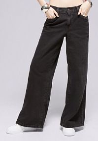 Spodnie dresowe Levi’s czarne damskie Levi's  94 Baggy Wide Leg Blacks