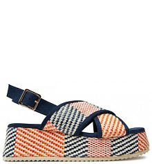 Sandały na obcasie Refresh granatowe