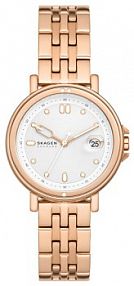 Zegarek Skagen różowe złocenie damski