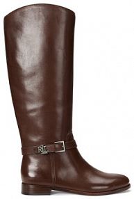 Oficerki LAUREN RALPH LAUREN brązowe