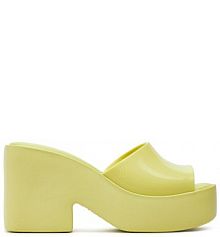 Klapki eleganckie Melissa żółte