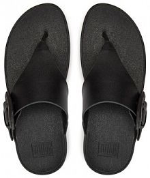 Japonki FitFlop czarne damskie